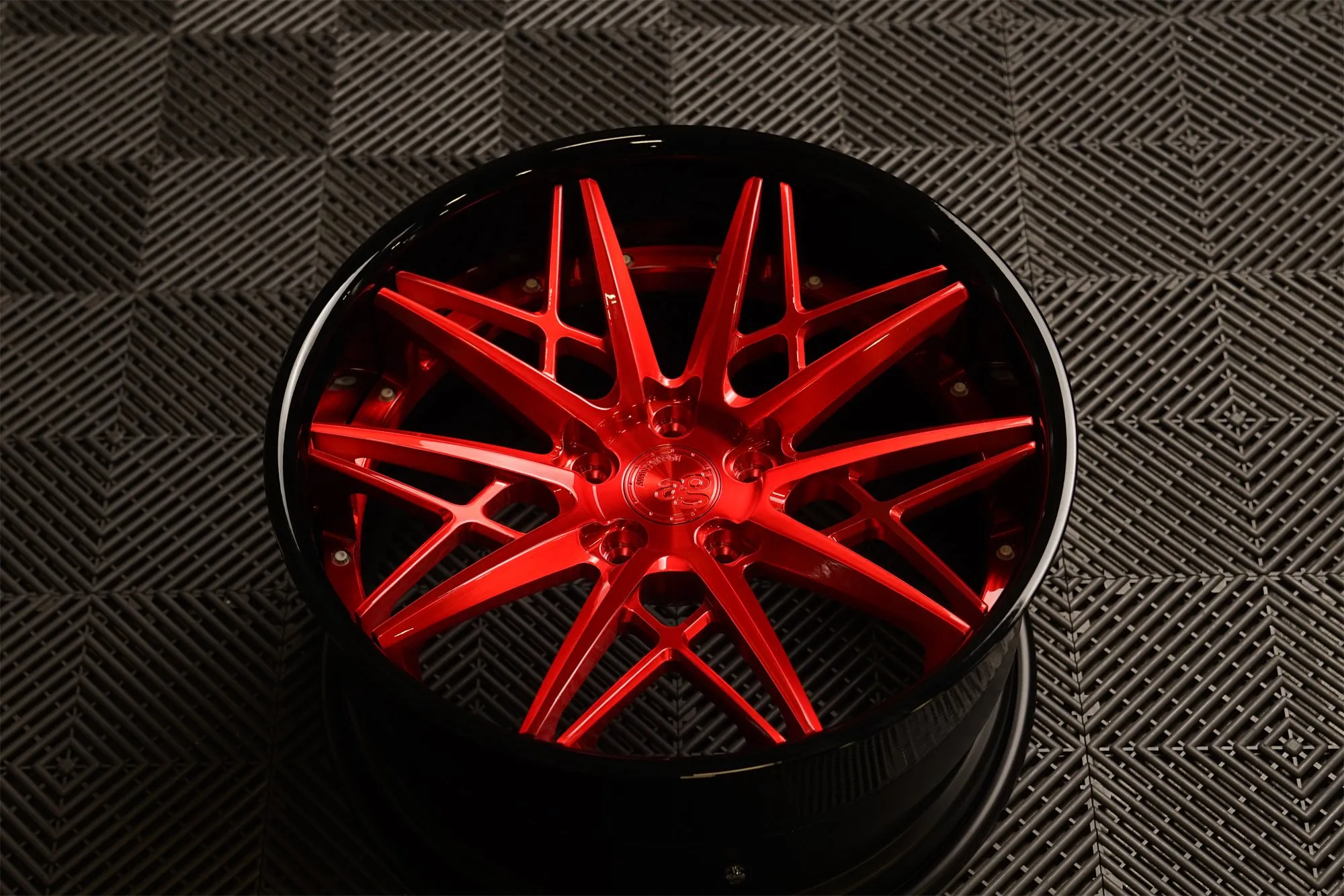 F438 in brushed candy red