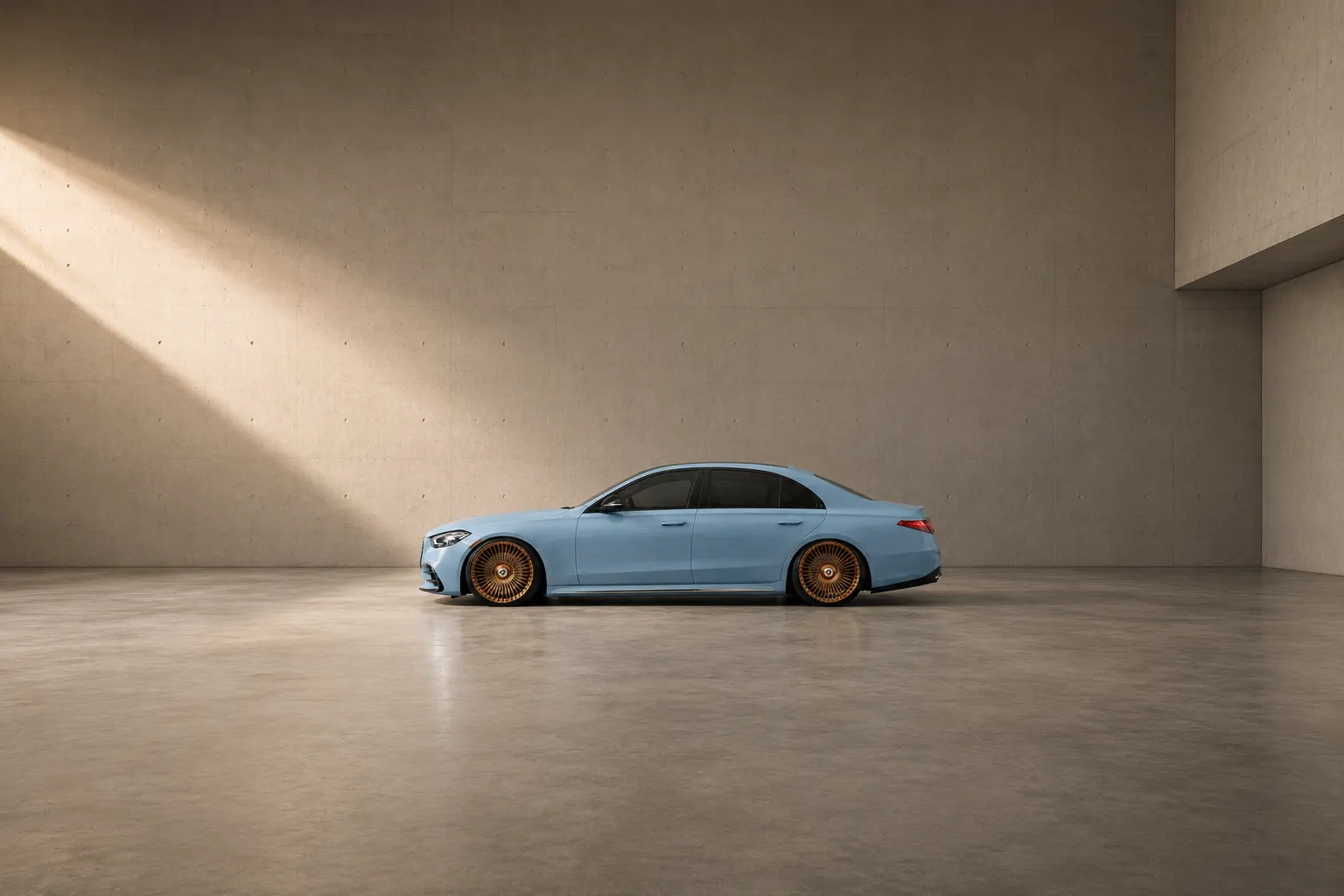 Sports car fitted with Avant Garde wheels